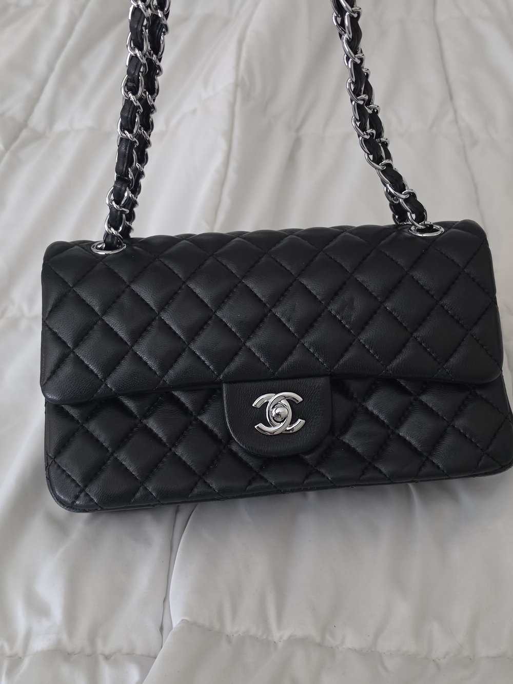 Chanel Classic Quilted Flap Bag in Black
